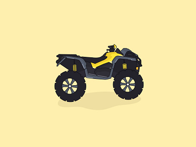 Can Am Atv adventure atv bombardier can am design illustration logo mascot minimal moto mud offroad vector