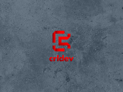 Crldev blockchain branding design identity it logo minimal programmer software tech vector