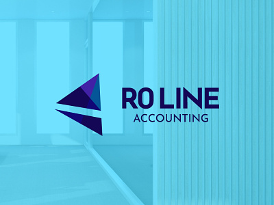 RoLine Accounting accounting finance financial logo minimal tax vector