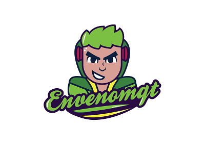 envenomqt branding design esport game gamer gaming green identity logo mascot vector