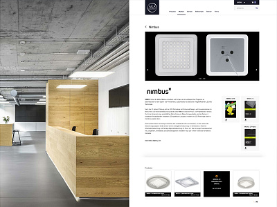 Web Rebranding - Aka Leuchten brading interaction lights minimal redesign shop strategy swiss ui ux