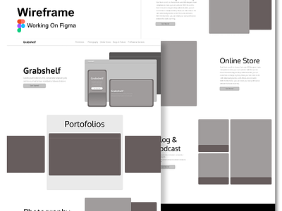 Wireframe Working On Figma brand branding clean dribble ideas uiux ux wireframe wireframes wireframing