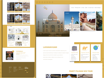 Travel Web UI Design