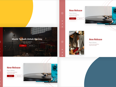 Landing Page Music Website