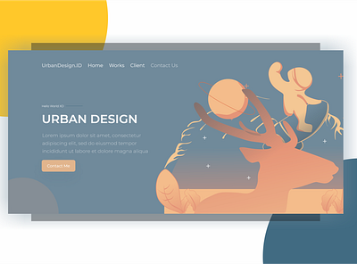 Simple illustration Landing Page Design agency astronaut blue brand branding dribble illustraion illustrator landing page one page ui uidesign vector website