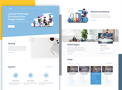 Landing Page for Advice Startup Business advisor brand branding business card clean flat color landing page landing page design startup ui ui ux ui design visual design website