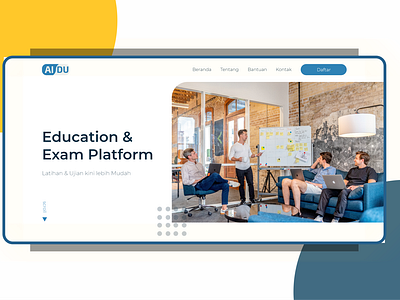 Online Course Landing Page UI Design