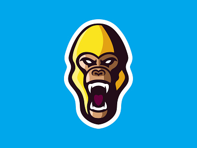 Gorilla Mascot Logo animal design esport esport logo esportlogo gaming gaming logo gorilla illustration logo mascot mascot logo sport branding sport identity vector