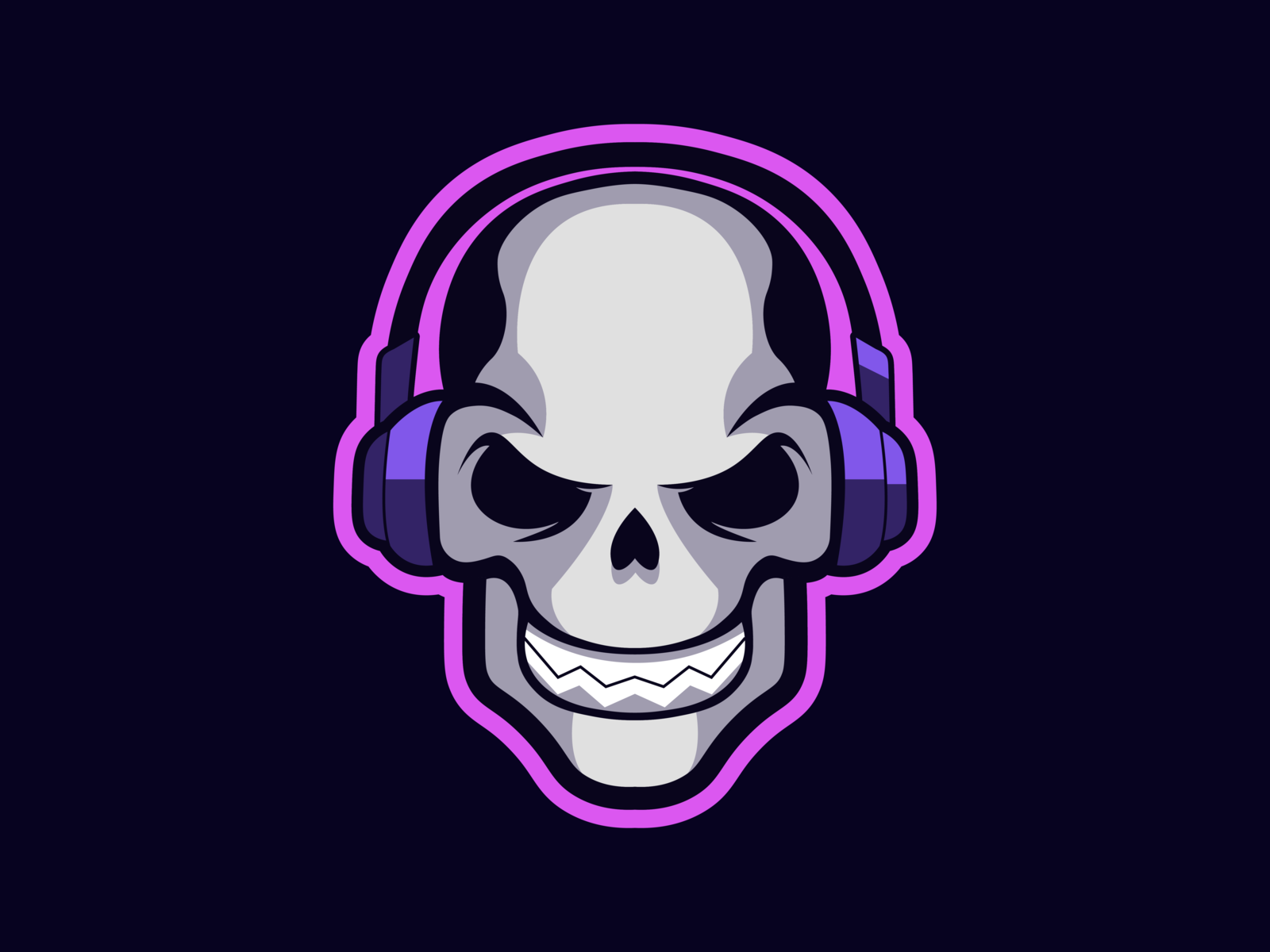 Skull Mascot Logo by Matt Kuks on Dribbble