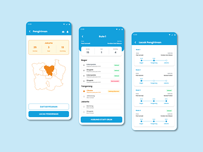 Shipping Tracking - Orlin Apps app design farm management mobile apps mobile ui shipping tracking ui ux