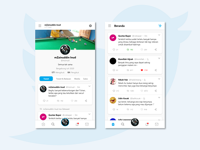 Twitter Redesign app design mobile apps mobile ui redesign twitter ui ux