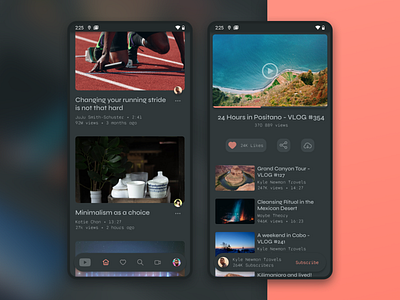 Youtube Concept - Weekend Doodles android app concept mobile redesign streaming typography ui youtube