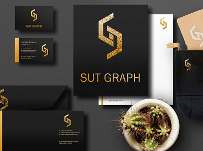 Sut Graphic Std by Ignatius Sut branding busines card design flat icon identity logo logo design minimal vector