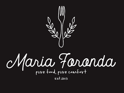maria branding design flat icon illustration logo minimal vector