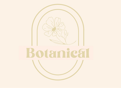 Botanica; branding design flat icon illustration logo minimal vector
