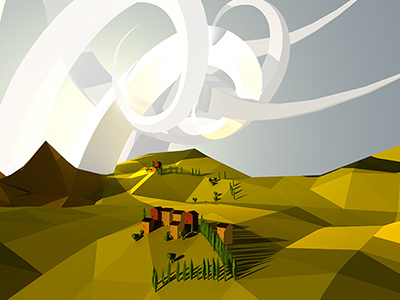 Landscape #10 landscape low poly