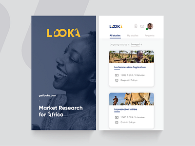 LOOKA - Market Research App UX-UI data collection data visualisation market research mobile app study surveyors ui ux