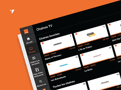 Orange Box TV africa côte divoire senegal smart tv telecom tv interface ui ux