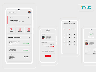 Neumorphic Mobile Money App