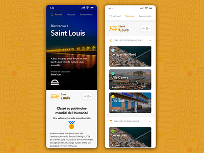 Touki Saint Louis africa saint louis senegal tourism tourism app travel ui uidesign ux ux ui yux