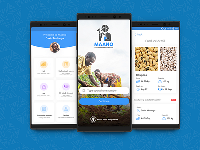 UNCDF-WFP Agriculture App africa agriculture design senegal uidesign uncdf ux ux ui wfp yux zambia