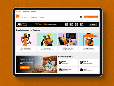 Orange Sénégal Website UX-UI