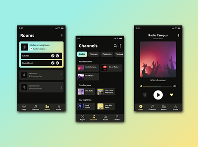 Redesign of an App Controller app design icon mobile music ui ux