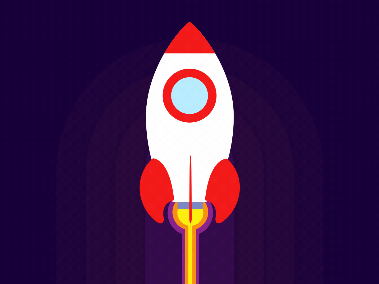Rocket_Fake 3D Animation ae animation app design icon illustration ui ux