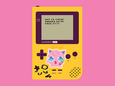 Gameboy gameboy gameboy pocket jigglypuff marker pokémon