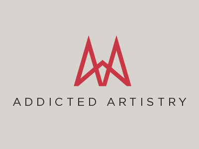 Addicted Artistry logo branding icon logo