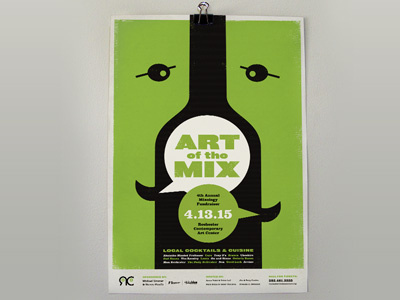 Art of the Mix design illustration poster