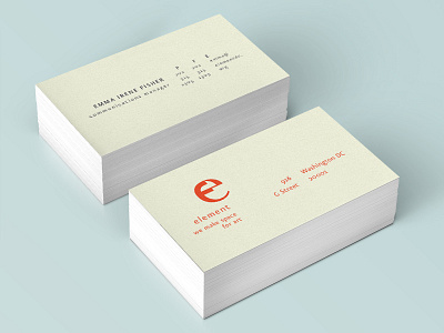 element: we make space for art branding logo logo design stationery design
