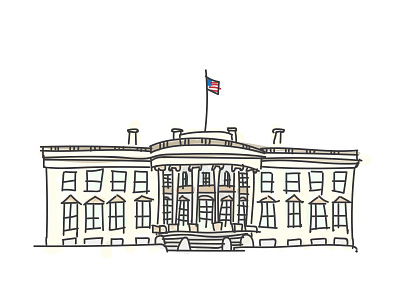 white house illustration