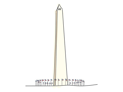 Washington Monument illustration illustration illustrator sketch
