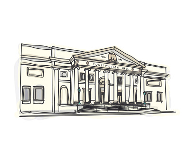 Constitution Hall illustration