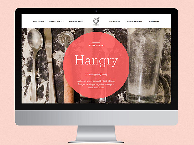 Everyday I'm Hangry! adobe lightroom branding cooking food photography logo responsive web website design