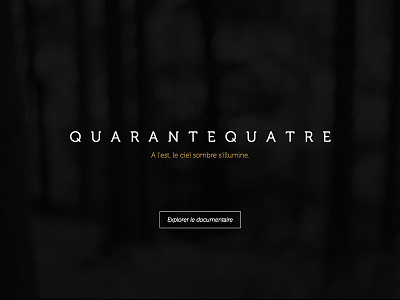 QUARANTEQUATRE webdesign webdoc