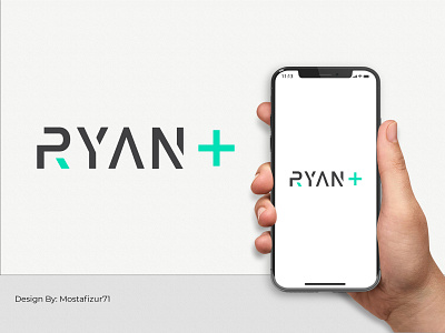 Ryan plus mockup animation branding design graphic design guard illustration illustrator logo design modern logo design vector