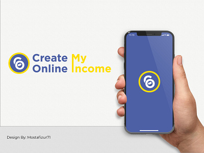 Online Income final logo mockup