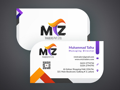 MTZ business card mock 2 animation branding design graphic design guard illustration illustrator logo design modern logo design vector website