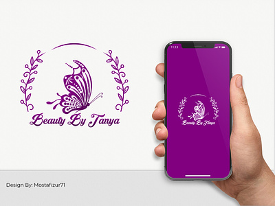 Beauty By Tanya logo mockup animation branding design graphic design guard illustration illustrator logo design modern logo design vector website