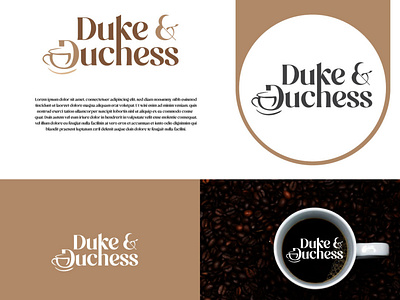 DUKE & DUEHESS COFFEE SHOP branding design graphic design illustration logo logo design modern logo design website