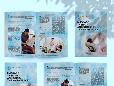 Massage Therapy and Stress in The Workplace branding brochure design graphic design illustration logo logo design modern logo design ui vector website