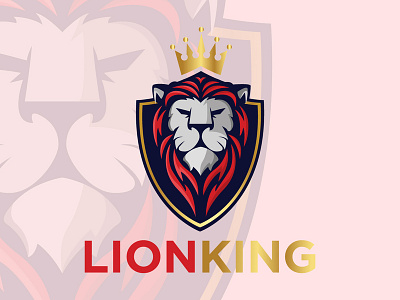 Lion King Logo For Facebook Page animation brand branding design flat graphic design guard icon illustration logo logo design modern logo design vector website