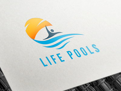 Life Pools logo animation brand branding clean design graphic design guard icon identity illustration illustrator lettering logo logo design minimal modern logo design typography vector web website