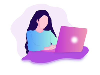 Work, Work, Work dribbble dribbbleshot illustration illustrator women women empowerment women in illustration women in tech work desk working