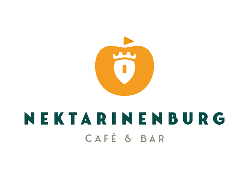 Nektarinenburg Logo bar branding café icon logo logo design logodesign