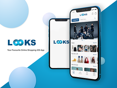 Looks - iOS Presentation app app design branding clothing brand design home screen ios online shopping ui ux