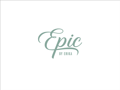 Logo Design - Wordmark for Epic by Erika branding design epic erika graphic design logo logo design logo photography minimal logo wordmark