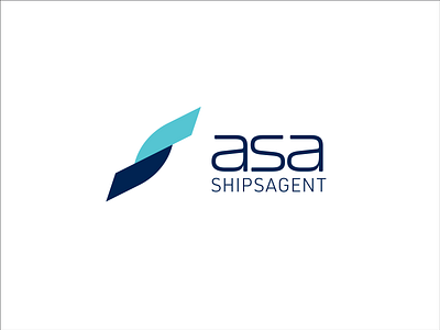 Logo Design = ASA Shipsagent branding graphic design logo logo design minimal logo nautical branding nautical logo nautical logo design shipagent logo shipping logo